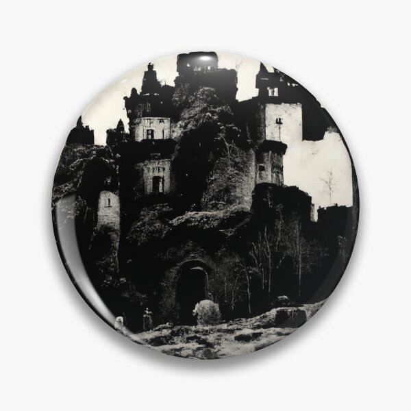 Item preview, Mountain Castle In A Barren Landscape designed and sold by ZGigerBarker.