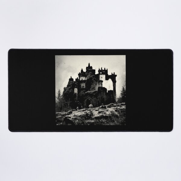 Item preview, Mountain Castle In A Barren Landscape designed and sold by ZGigerBarker.