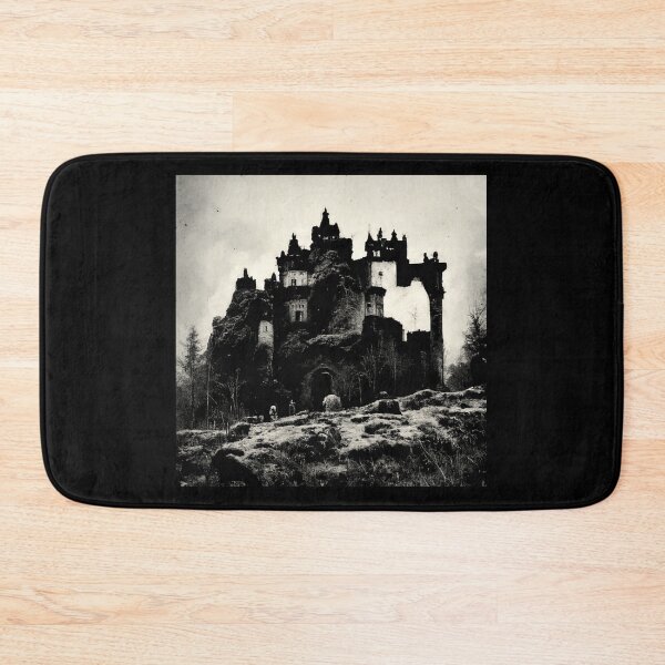 Item preview, Mountain Castle In A Barren Landscape designed and sold by ZGigerBarker.
