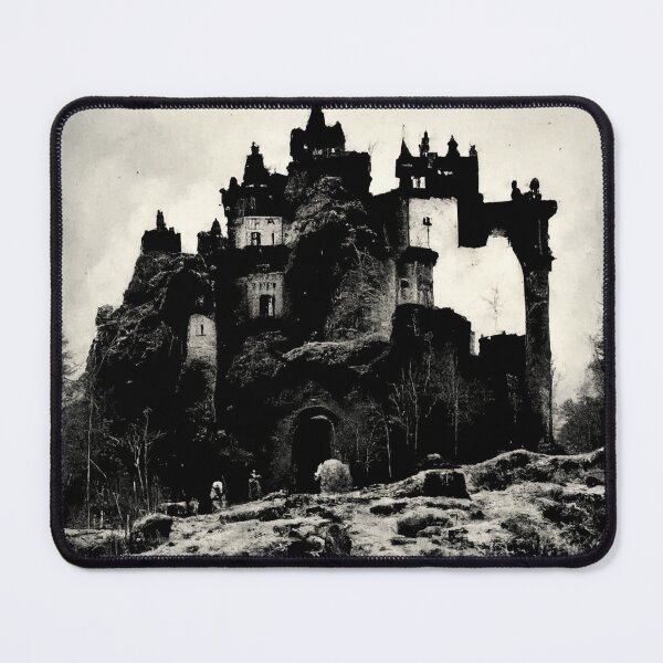 Item preview, Mountain Castle In A Barren Landscape designed and sold by ZGigerBarker.