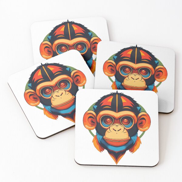 Item preview, trippy monkey designed and sold by BearsAndSkulls.