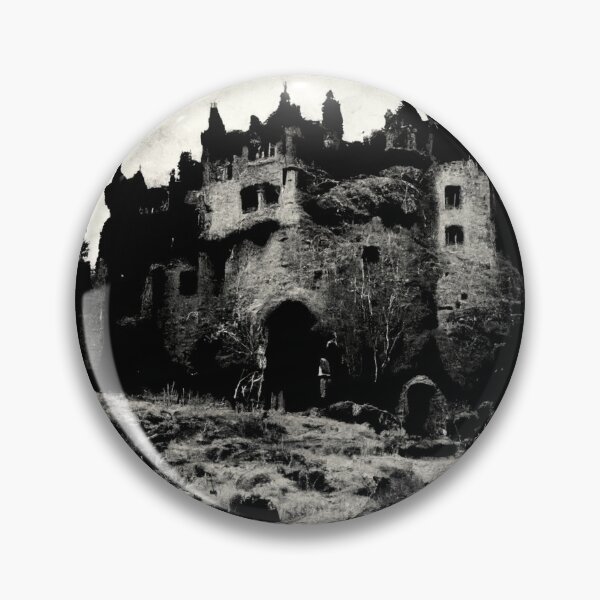 Item preview, Creepy Mountain Castle In A Haunted Barren Landscape designed and sold by ZGigerBarker.