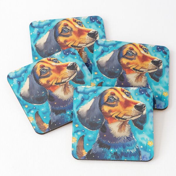 Item preview, Van gogh Starry Night Dachshund designed and sold by Vangoholic.