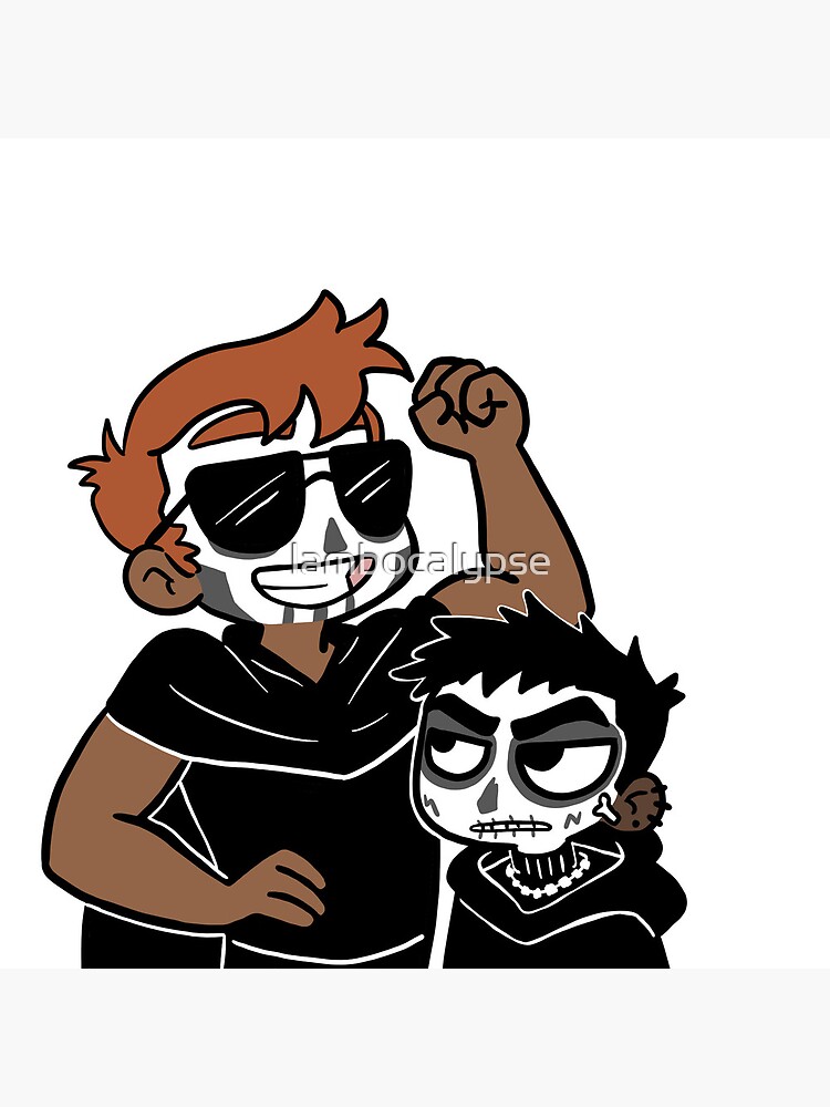 Postkarte for Sale mit "Gideon und Harrowhark" von lambocalypse Redbubble