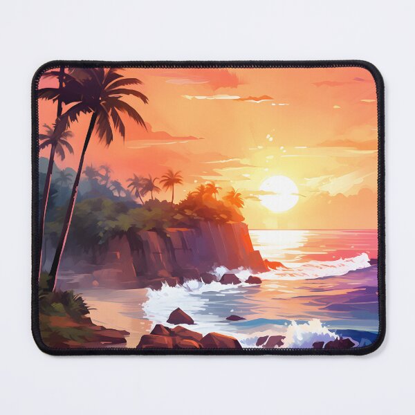 Item preview, Dusk Delight: Watercolor Seaside Sunset designed and sold by Shirtastically.