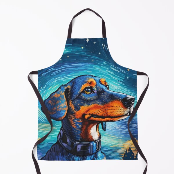 Artikelvorschau, Van Gogh Starry Night Dachshund entworfen und verkauft von Vangoholic.