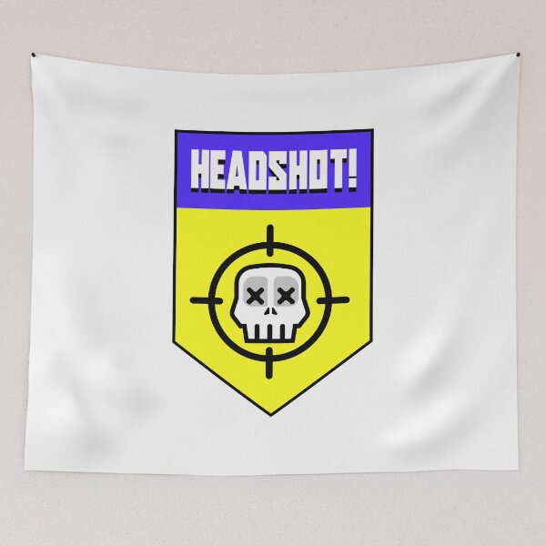 Aperçu de l'œuvre Headshot Skull sight Video games Retro gaming créée et vendue par Burning Dog.