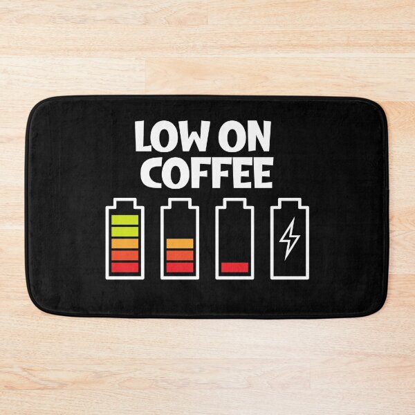 Item preview, Low On Coffee Social Battery designed and sold by ArtFromBeyond.