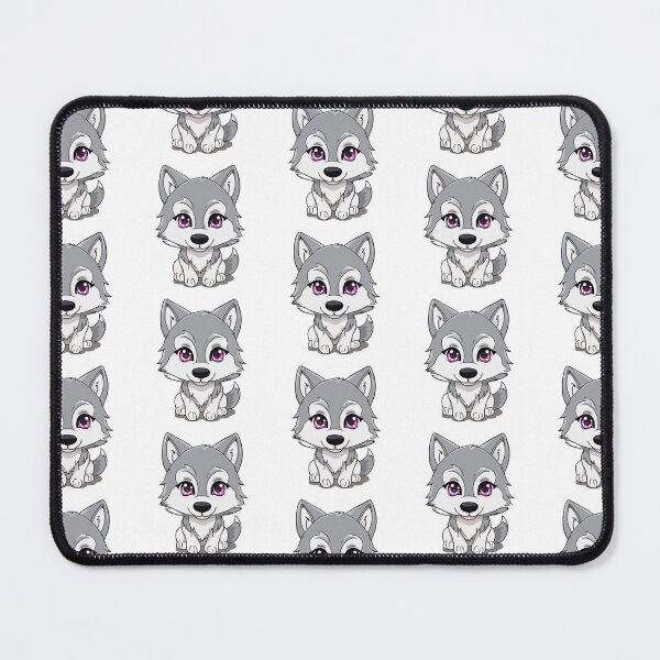 Item preview, Little wolf with pink eyes designed and sold by Realizey.