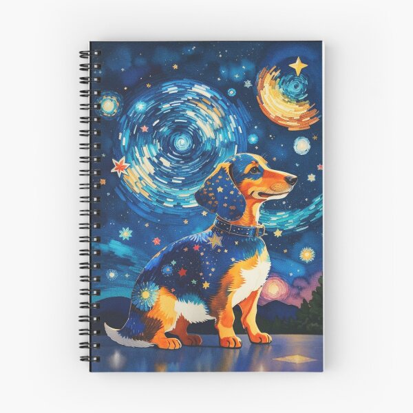 Item preview, Van gogh Starry Night Dachshund designed and sold by Vangoholic.