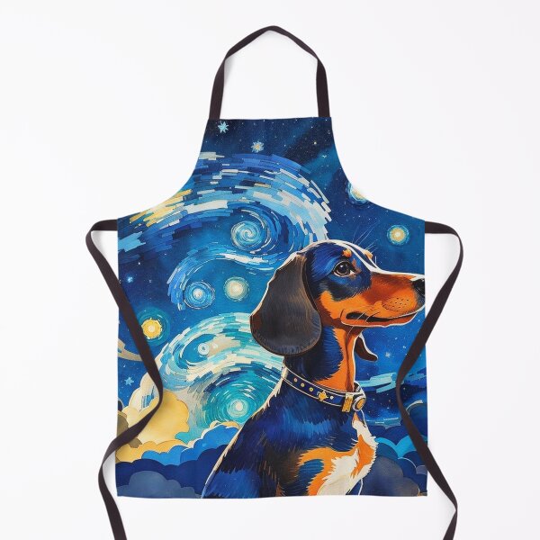 Artikelvorschau, Van Gogh Starry Night Dachshund entworfen und verkauft von Vangoholic.