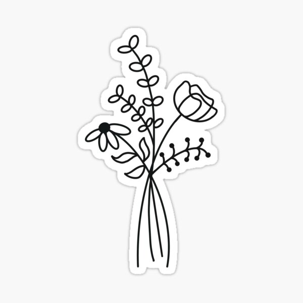 Wildflowers Boho Sticker – Elegancecreate