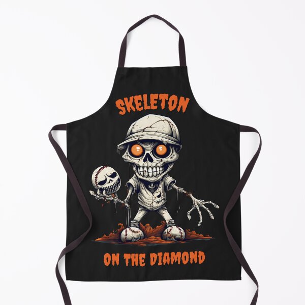 Item preview, Skeleton On The Diamond Halloween Baseball Player designed and sold by InkwaveDesigns.