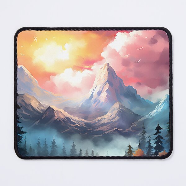Item preview, Peak Panorama: Watercolor Mountain Landscape designed and sold by Shirtastically.
