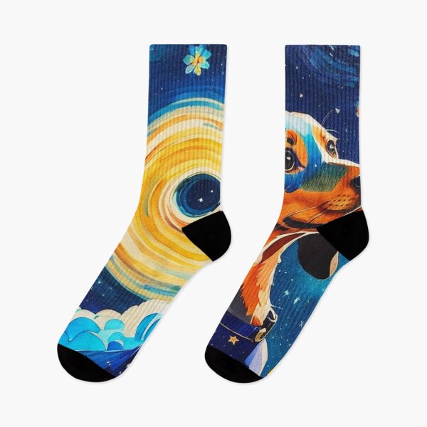 Item preview, Van Gogh Starry Night Dachshund designed and sold by Vangoholic.