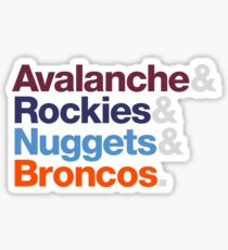 Denver Sports Teams Sticker