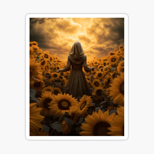 Item preview, Sunflower Delirium: Surrealist Landscape designed and sold by Shirtastically.