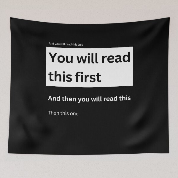 Item preview, Funny Brain Teaser You will read this first  designed and sold by Brasilia.