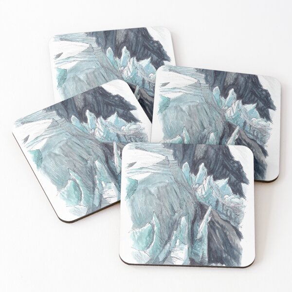Item preview, Sefton Biv - Tewaewae Glacier Watercolour designed and sold by Tom Napper Design.