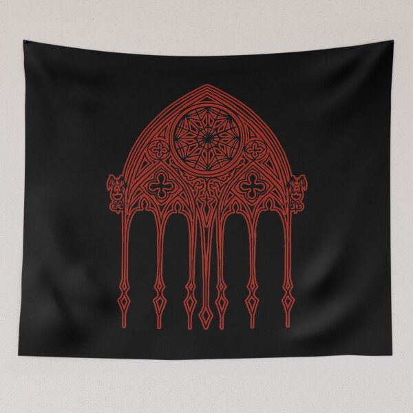 Item preview, Red Gothic Cathedral Window designed and sold by NightmareCraftStudio.