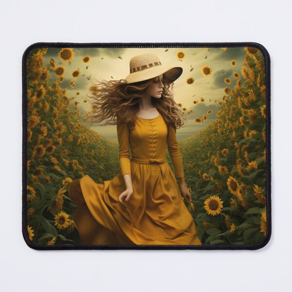 Item preview, Surrealist Sonata: Sunflower Field Vision designed and sold by Shirtastically.