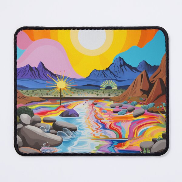 Item preview, Azure Depths: Pop Art Lake designed and sold by Moisky Art.