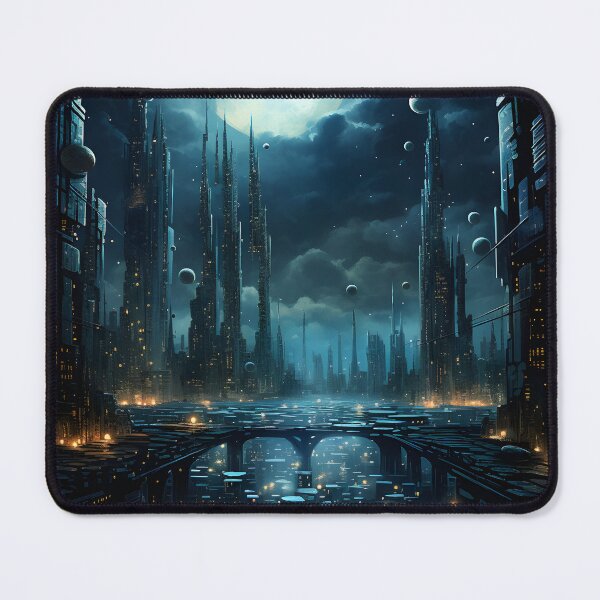 Item preview, Dream City: Surrealist Night View designed and sold by Shirtastically.