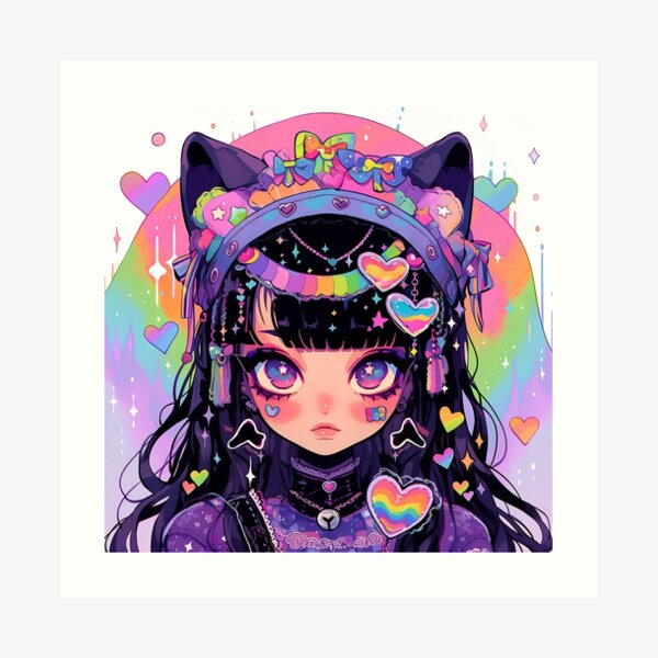 Anime Girls Illustration Fan Art Digital Art Poster Paper Print