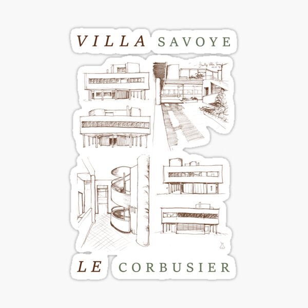 Vista previa del artículo con la obra «Obra maestra modernista de Le Corbusier, Villa Savoye», diseñado y vendido por Architectstore2.