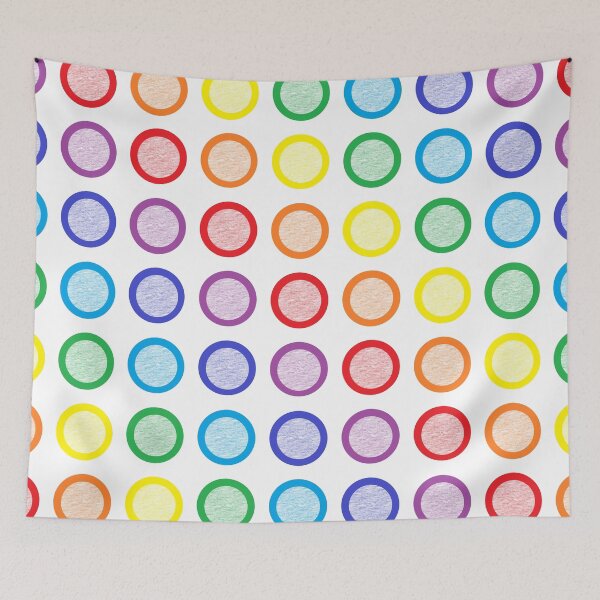 Item preview, Rainbow Static Circles  designed and sold by lornakay.