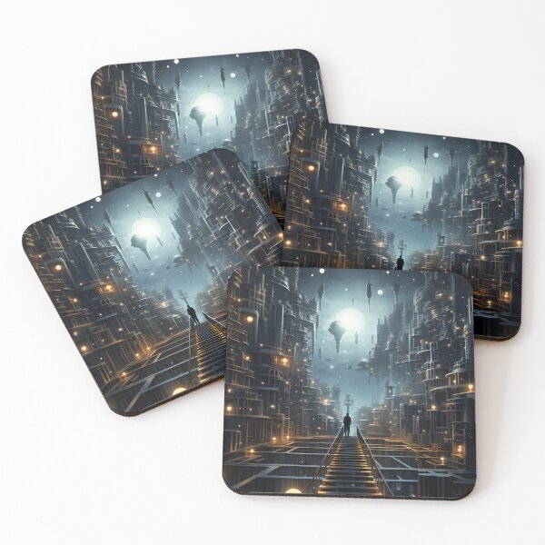 Item preview, Surreal Skylines: Night Cityscape Art designed and sold by Shirtastically.
