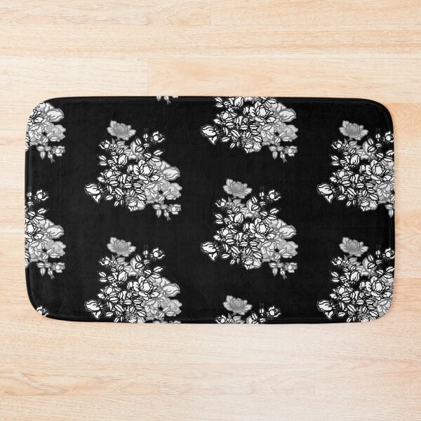 Item preview, Sketch of a bouquet of roses on a black background designed and sold by FlowerandDesing.