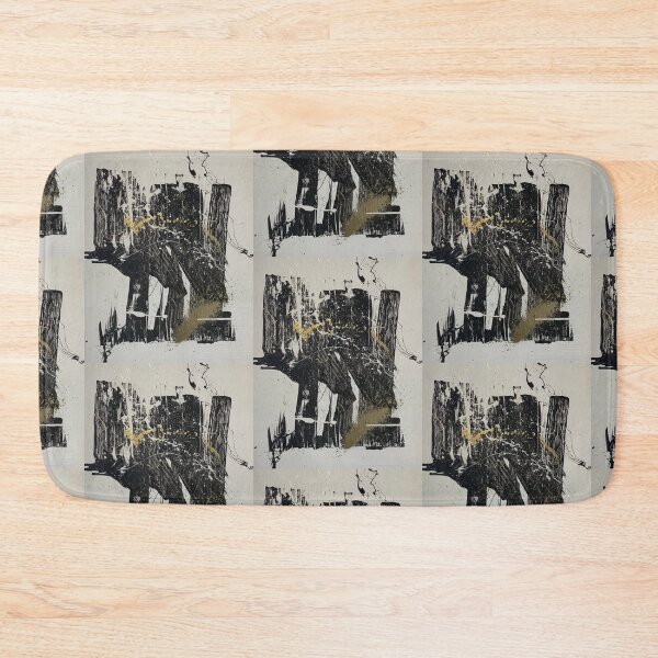 Item preview, "Forks in the Road" Black White and Gold abstract painting designed and sold by IICents.