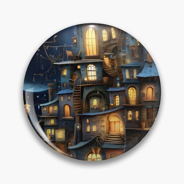 Item preview, Surrealist Silhouette: Night Cityscape Vision designed and sold by Shirtastically.