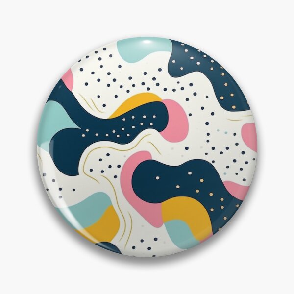 Item preview, Blue Pink and Yellow Shapes Pattern designed and sold by aweartome.