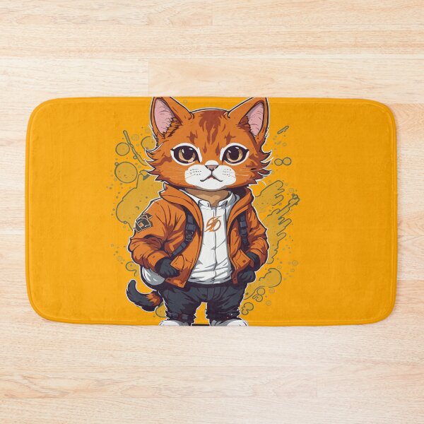 Item preview, Cat Urban Style Laranja designed and sold by lulucasgs.