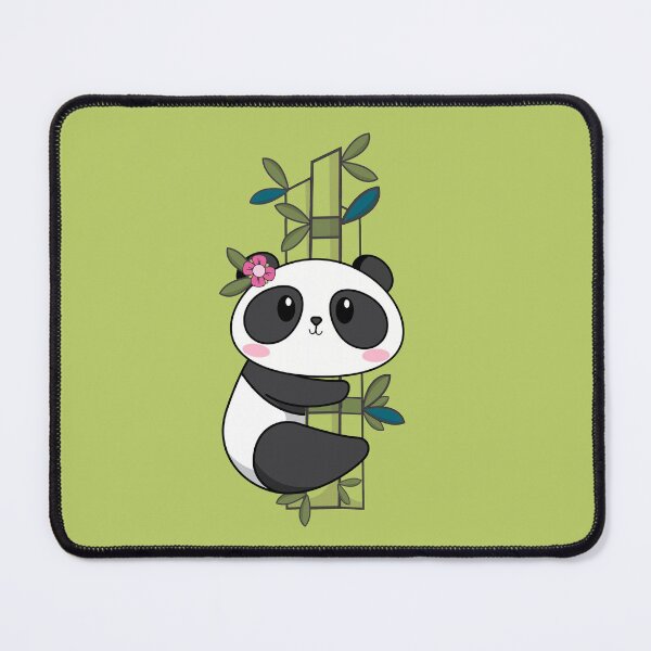 Item preview, Cute Kawaii Panda with Bamboo designed and sold by Nemesi-Artwork.