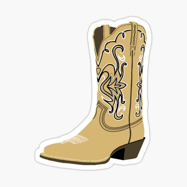 Item preview, Gold and Black Cowboy Boot  designed and sold by Sarah Cummings.