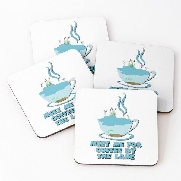 Item preview, Meet me for Coffee by the Lake designed and sold by DeadPixelDesign.