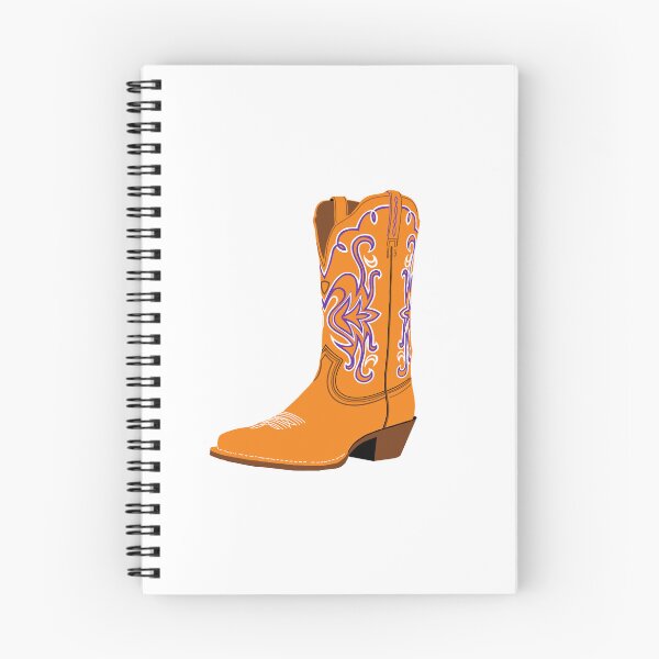 Item preview, Orange and Purple Cowboy Boot  designed and sold by Sarah Cummings.