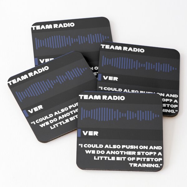 Item preview, Max Verstappen Do Another Stop Team Radio designed and sold by F1-Undone.