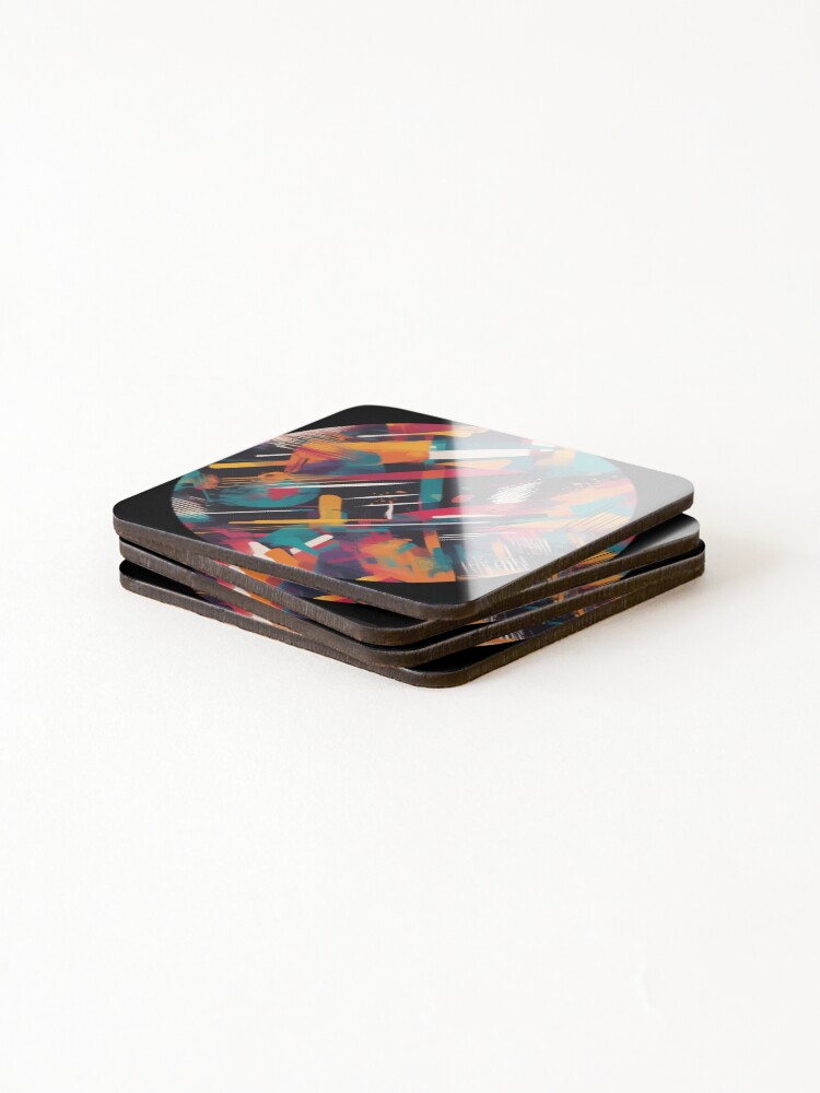 Thumbnail 4 of 5, Coasters (Set of 4), Abstract Rhythms designed and sold by AbsoluteA.