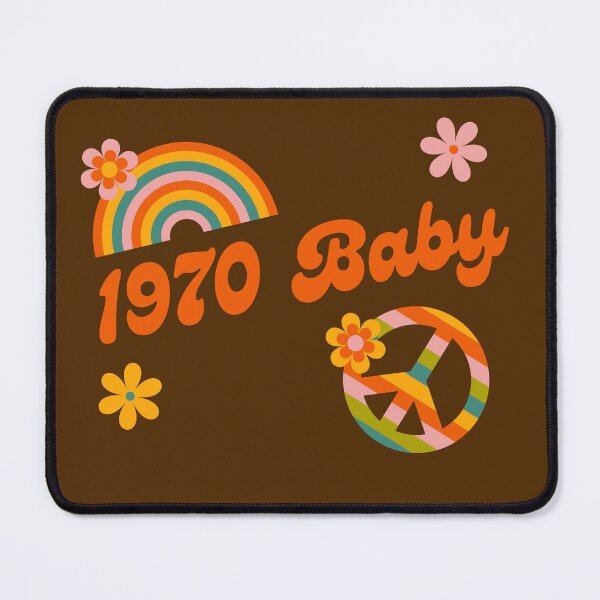 Item preview, 1970 Baby Retro Flowers Peace Sing Groovy Hippie Colors designed and sold by Brasilia.