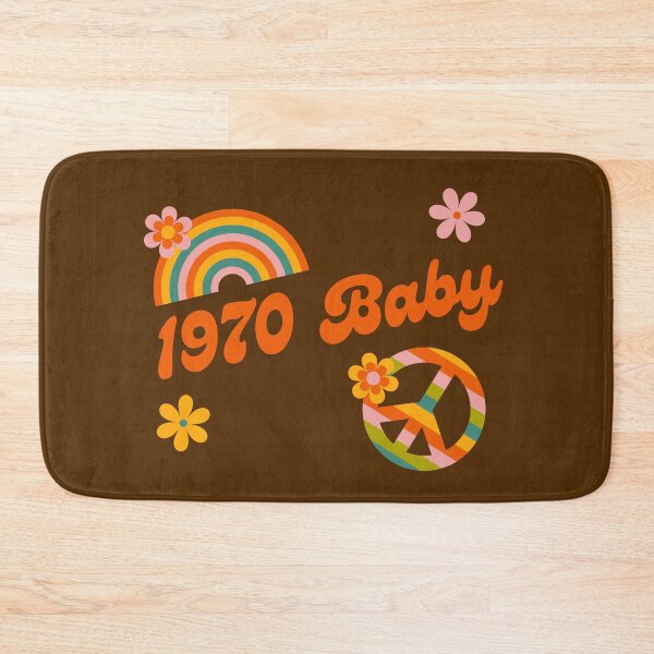 Item preview, 1970 Baby Retro Flowers Peace Sing Groovy Hippie Colors designed and sold by Brasilia.