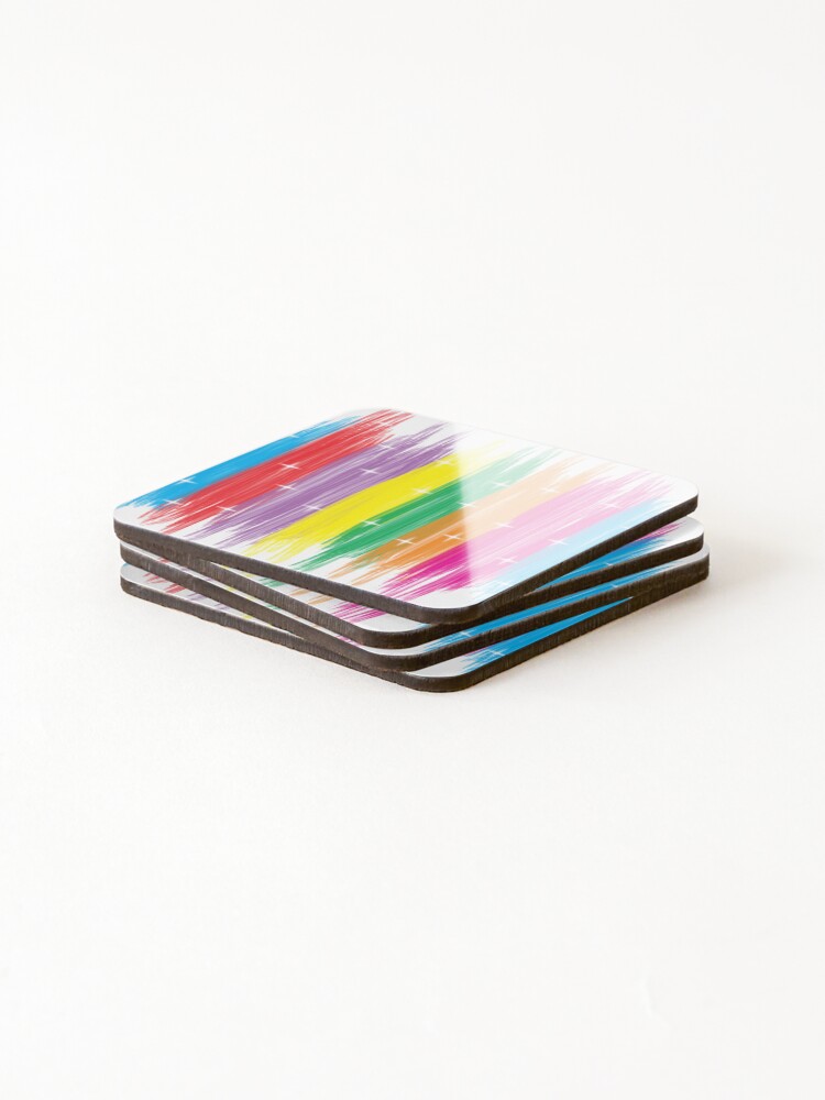 Thumbnail 4 of 5, Coasters (Set of 4), Color Splash Abstract designed and sold by mamahellfire31.