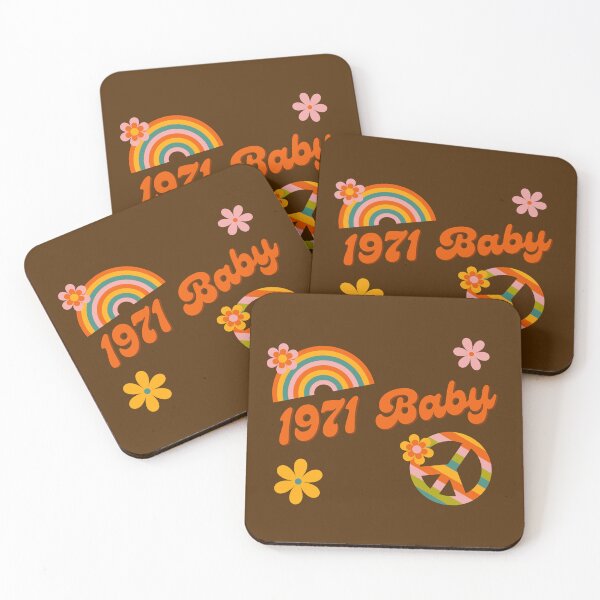 Item preview, 1971 Baby Retro Flowers Peace Sing Groovy Hippie Colors designed and sold by Brasilia.