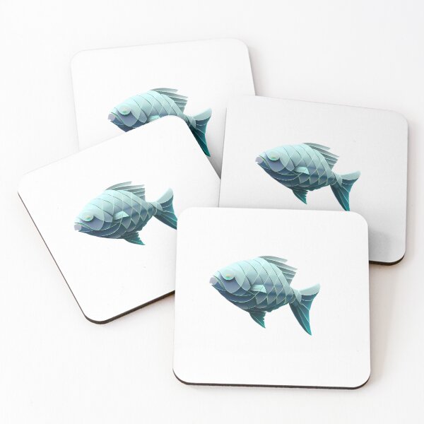 Item preview, Aesthetic Fish in Geometric Style designed and sold by MinimalistHaven.