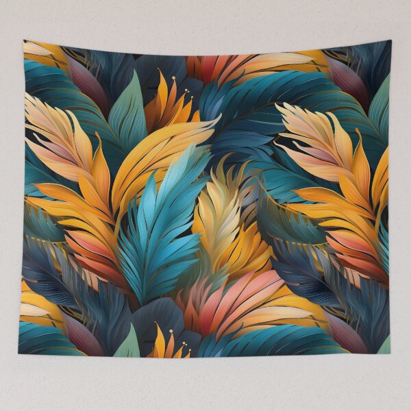 Item preview, Exotic colorful palm leaves  designed and sold by Jirka Svetlik, Studio Illuvision.