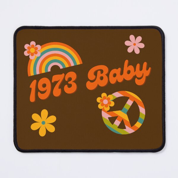 Item preview, 1973 Baby Retro Flowers Peace Sing Groovy Hippie Colors designed and sold by Brasilia.