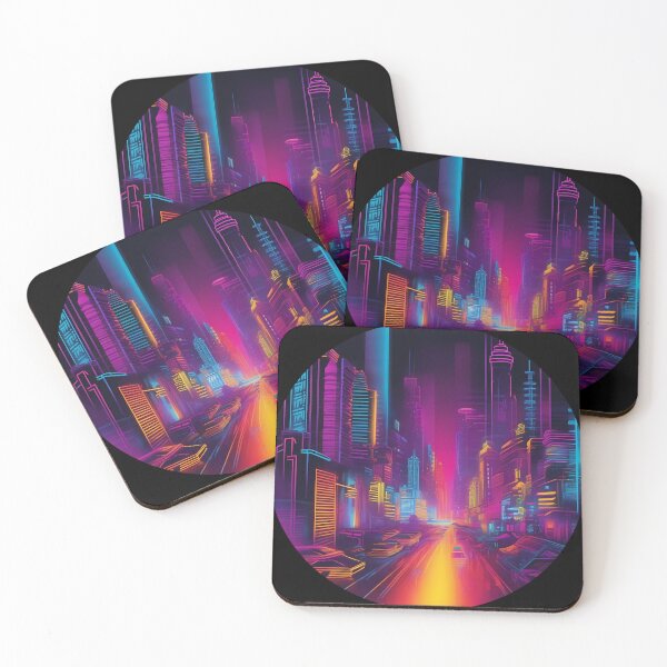 Item preview, Neon Cityscape designed and sold by AbsoluteA.